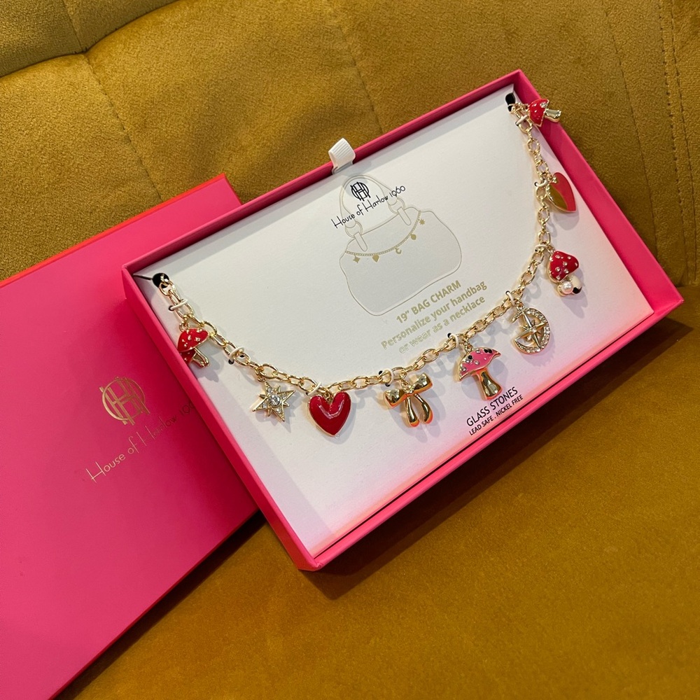 House of Harlow 1960 Gold Bag Charm or Necklace